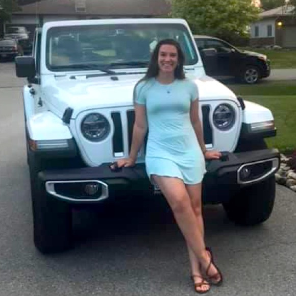 Green and White striped tshirt dress - Picture 1 of 5